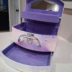 Purple Makeup organizer