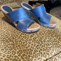 Born Concept Heels, Size: 9W, Color: Blue