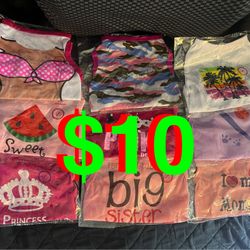 9 Pack Dog Shirts Summer Printed Puppy Clothes Cute Sleeveless Pet T Shirts Dog Clothes for (Small) Dogs Cats Girl(S)