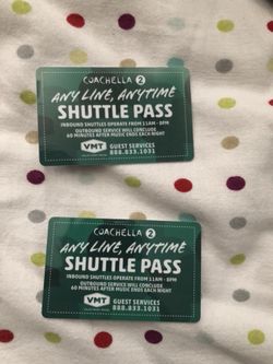Coachella weekend 2 shuttle pass