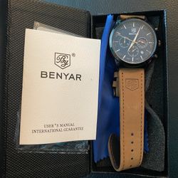 Benyar Men’s Watch NEW Brown 