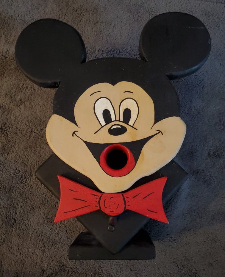 Mickey Mouse Hand Crafted Bird Feeder