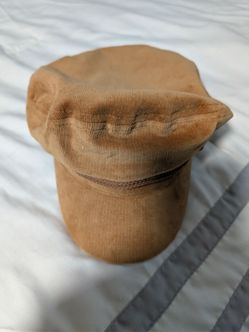 Tan Corduroy Newsboy Cap