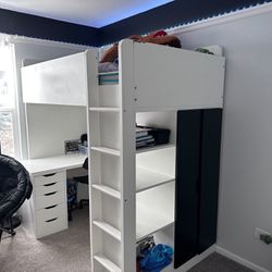 IKEA Loft Bed Frame And Storage 