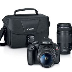 Canon Camera, 2 Lenses, Bag, Charger 