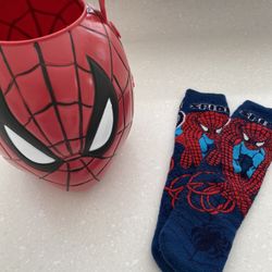 Spider-Man Easter Bucket & Socks, $4 🐰🐣
