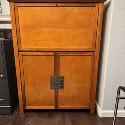 Pottery Barn Fold-down Bar Cabinet