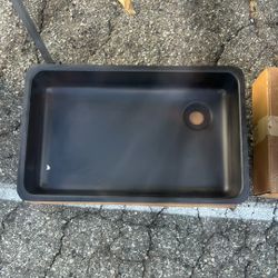 All Black Epoxy Sink 