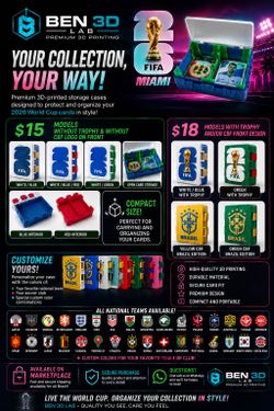 🔥 Premium 3D Printed Panini Sticker Storage Box 🔥