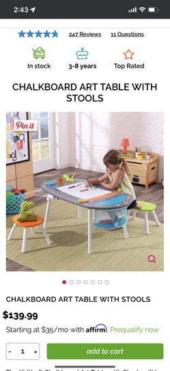 Kidkraft Art Table Toddler