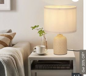 Romision Table Lamp with Fabric Shade Pack Of 2 ( AP23)