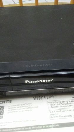 Panasonic blu ray disc player