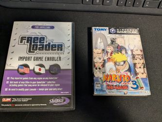 Nintendo GameCube Freeloader And GameCube Naruto 3 (Japanese Version)