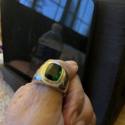 Real Silver Man Ring Size 11