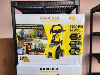 Karcher Electric Pressure Washer K1700, CETA Certified, 3 Spray Nozzles, Detergent Tank 1.2 GMP (New)