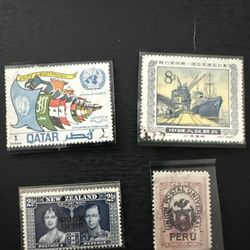 Collection Of 4 Stamps Range In Price 8-30 USD