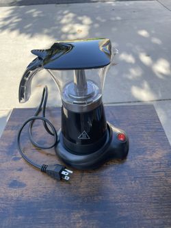 Brentwood Electric 6 Cup Moka Espresso Maker in Black - 6.5" x 9" x 6"