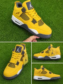 Air Jordan 4 Lightning Yellow Sneakers
