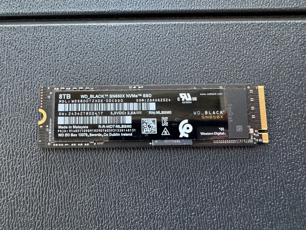 Western Digital M2 8tb Ssd Western Digital WD BLACK SN850X 8TB 