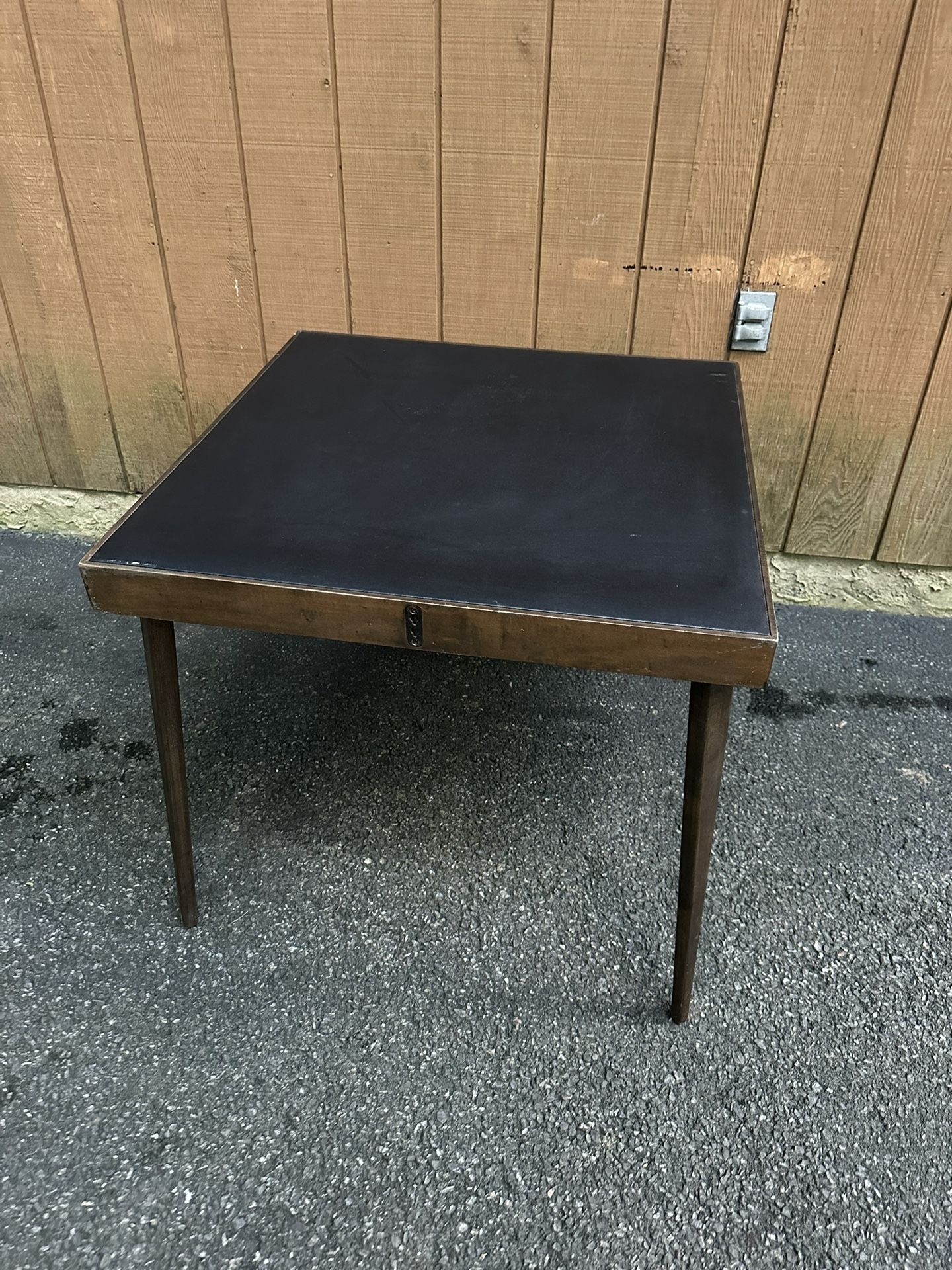 Wood with Vinyl Top Folding Game Card Table