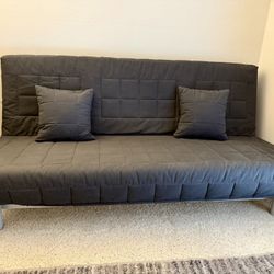 FUTON-IKEA FULL SIZE BED-EXCELLENT LIKE NEW Dark Blue (West Chandler for Pick Up)