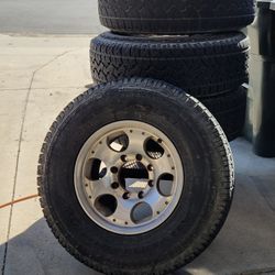 265/75r16  Aluminum Wheels 8x6.5 Load Range" E "