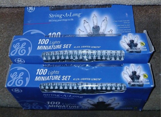 New Box Of 100 Clear Icicle Lights 