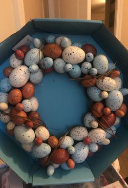 Easter egg wreath