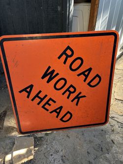 Road Work Sign