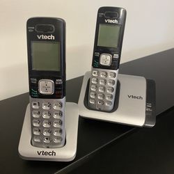 Vtech Home 2 Phone Cordless Set Home Office
