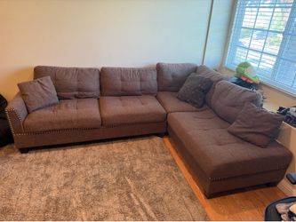 Brown sofa