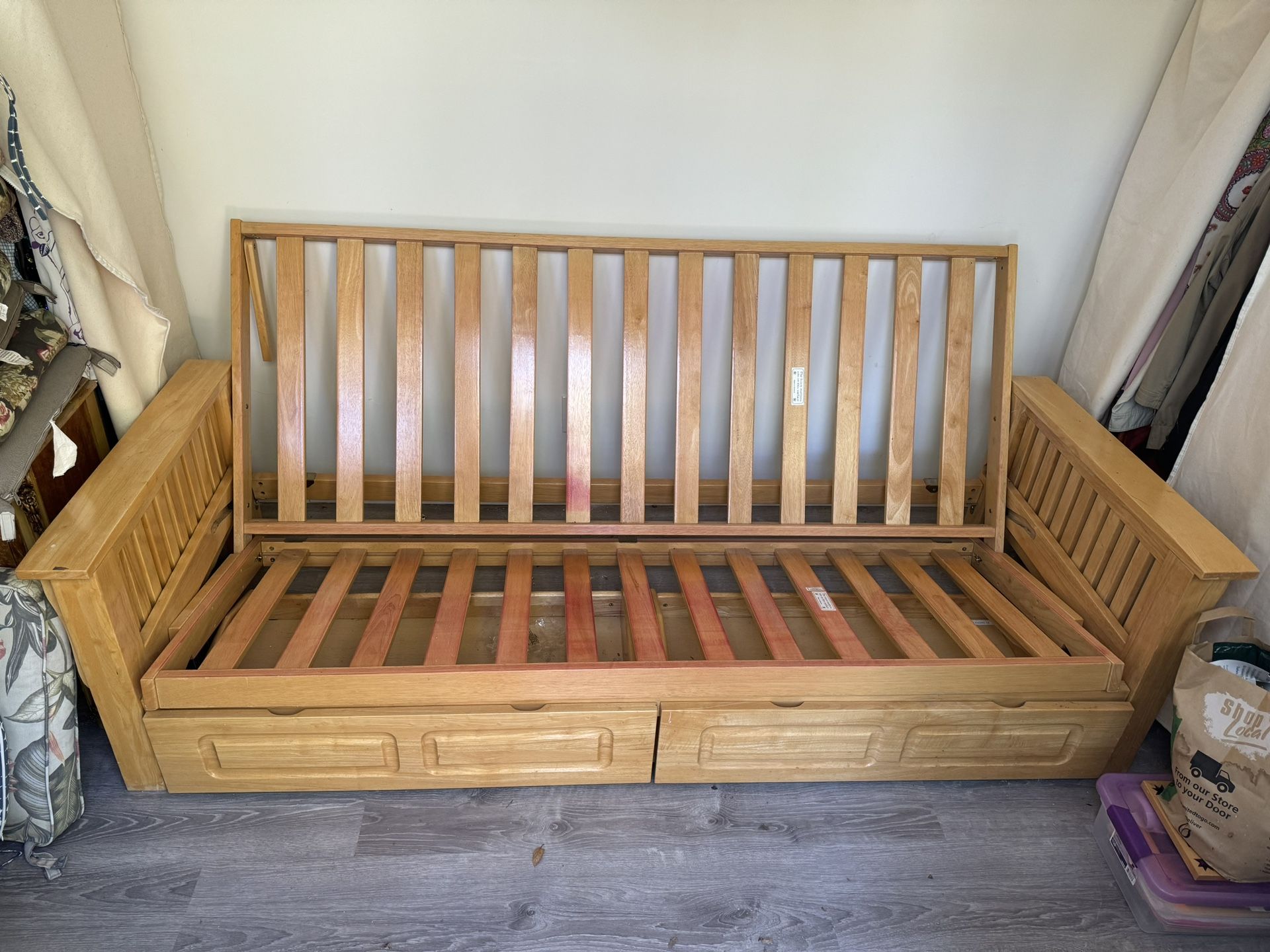 Wooden Futon Frame-Full Bed Size