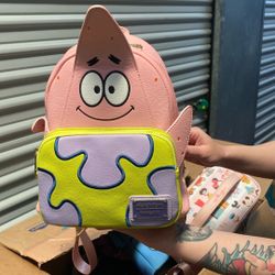 Loungefly Patrick Star Mini Backpack Nickelodeon 20th Anniversary Spongebob New