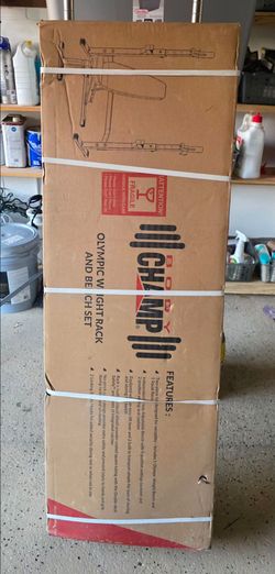 Body Champ Olympic Weight Rack and Bench Set
