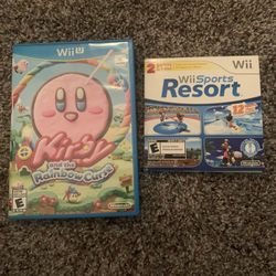 Wii Sports Resort 2 in 1 / Kirby and the Rainbow Curse Wii U Games