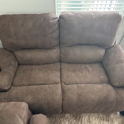 2 Brown Section Couches