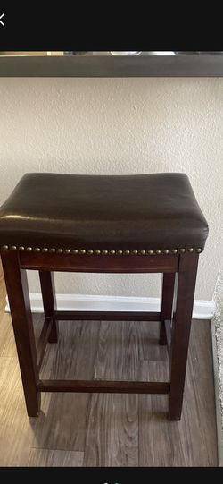 Brown Counter Stools.