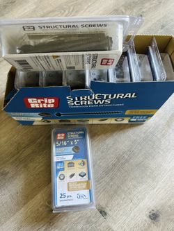 Structural Screws 5/16”x5”