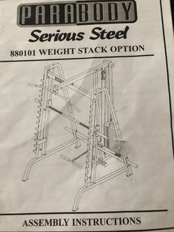 Para Body 3 piece Gym Equipment and Weights.