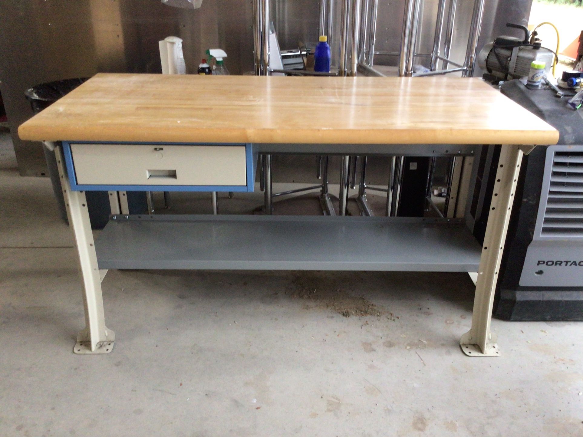 Butcher Block Work Bench