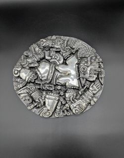 Aztec Coyolxauhqui Relief by D'Argenta (.925 Silver)