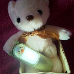 Cute Bear Portable Mini Fan with Light