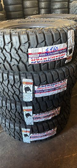 New 37/12.50/17 american road star tires
