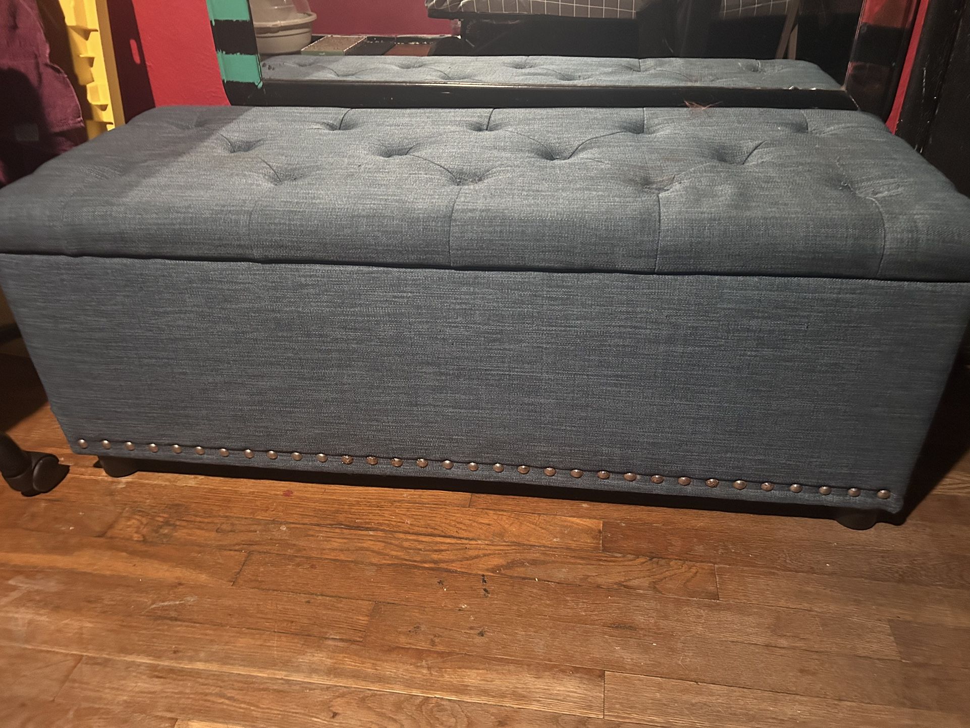 Blue Ottoman