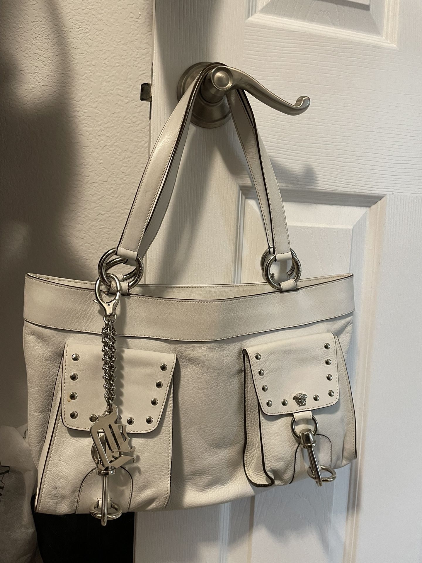 White Versace Bag