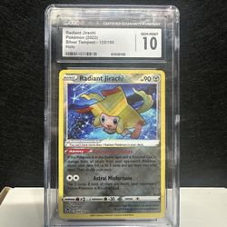 Pokemon 2022 Radiant Jirachi Pokemon 2022 Silver Tempest 120/195 CGC 10