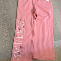 irls' Wicked Glinda Popular Dreamy Fleece Sweatpants - Pink Medium 8