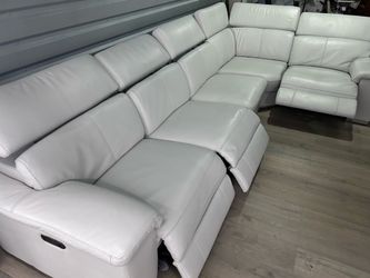 RECLINER ELECTRIC WHITE COLOR SECTIONAL..✅🚛DELIVERY SERVICE AVAILABLE ✅🚛