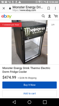 Monster Energy Drink Mini Fridge MONSTER ENERGY MINI Fridge