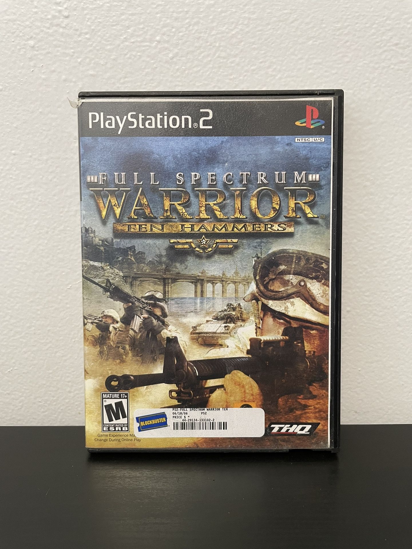 Full Spectrum Warrior Ten Hammers PS2 Playstation 2 Video Game w/ Manual 2006